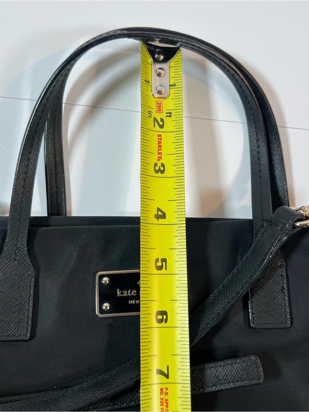 Kate Spade Black Nylon Satchel Crossbody Bag - Picture 7 of 10